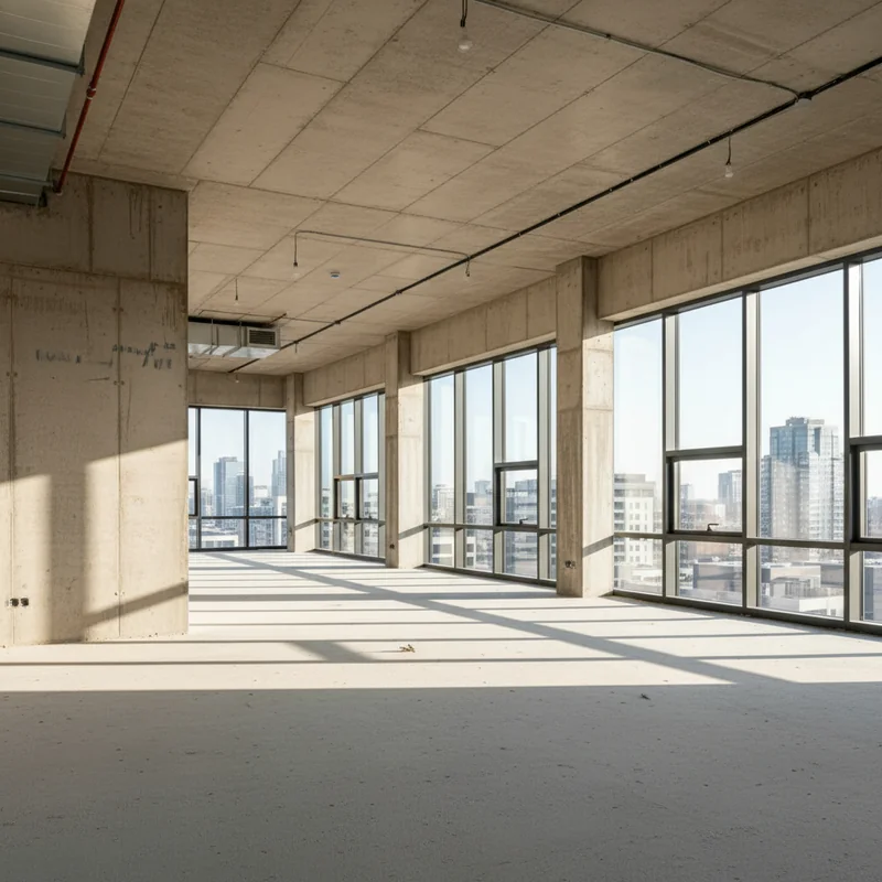 Empty office before staging