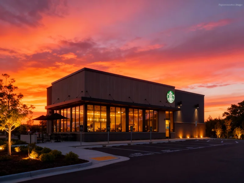 Convert this daytime photo to a beautiful dusk/twilight scene. dramatic sunset sky, turn on all interior and exterior ligh...