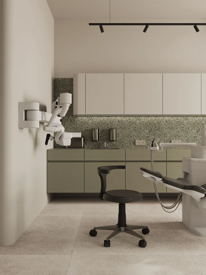 Empty office before staging