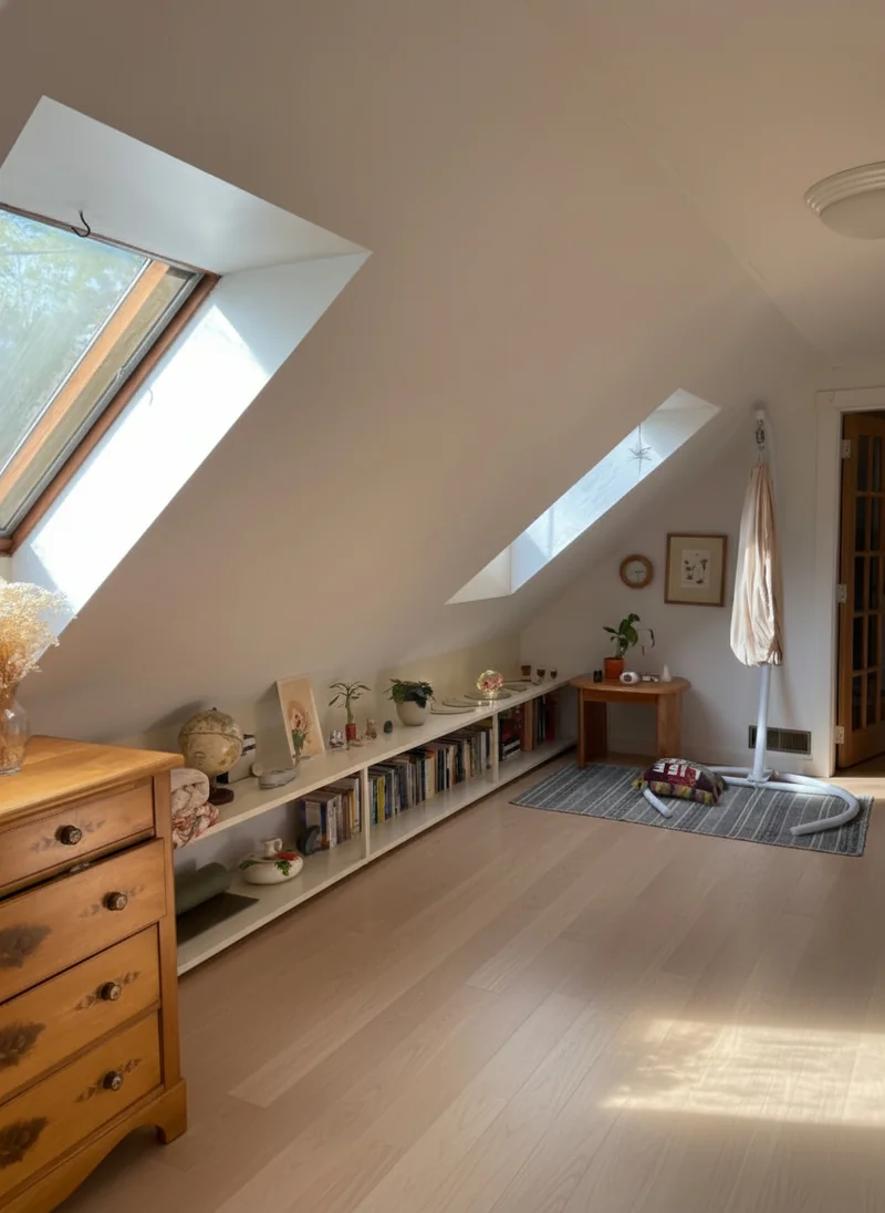 Change the floor to a light oak material, with lighter colours to make it look more modern.