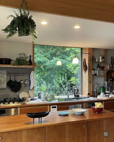 Empty kitchen before staging