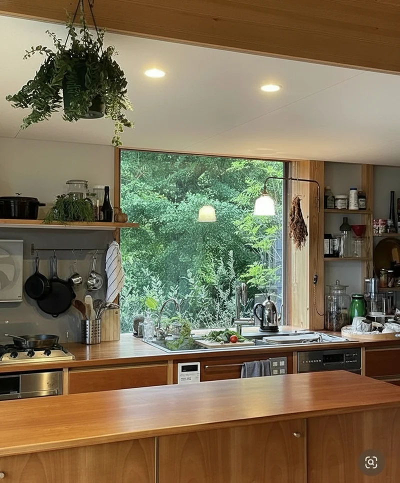 Clean up this kitchen counter top on all surfaces, both the one middle and the one against the wall, remove the personal i...