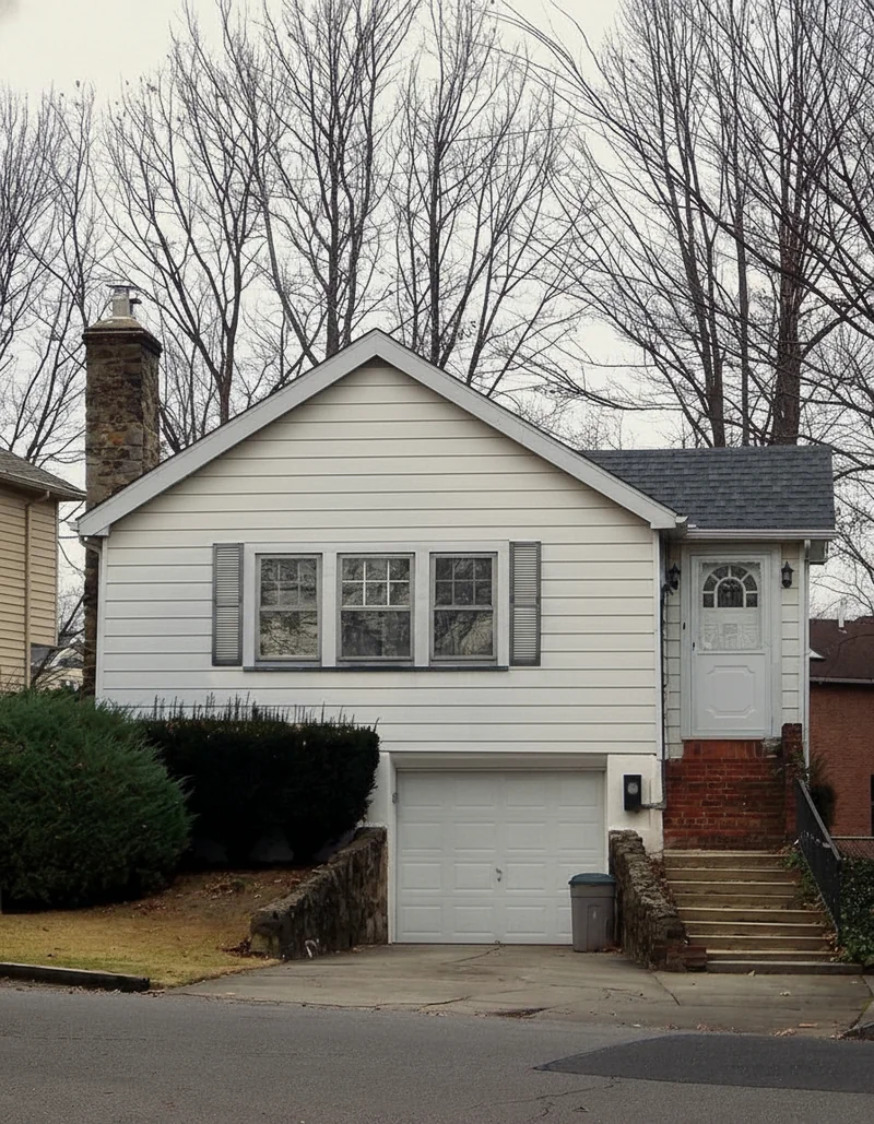 remove the electricity cables in front of the property and reveal the building facade fully in front of the camera. keep t...