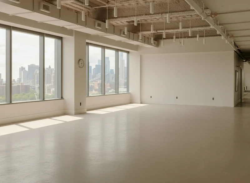 Empty office before staging