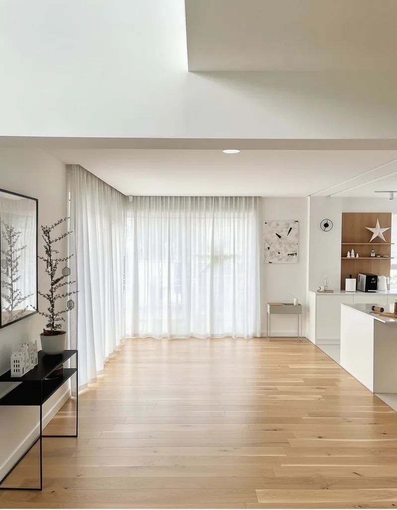 Empty kitchen before staging
